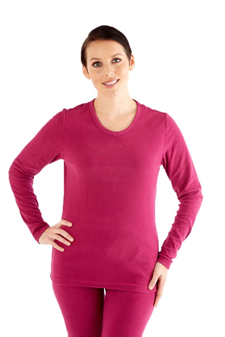 ProClimate Ladies Womens Thermal Long Johns & Long Sleeve VNeck Top